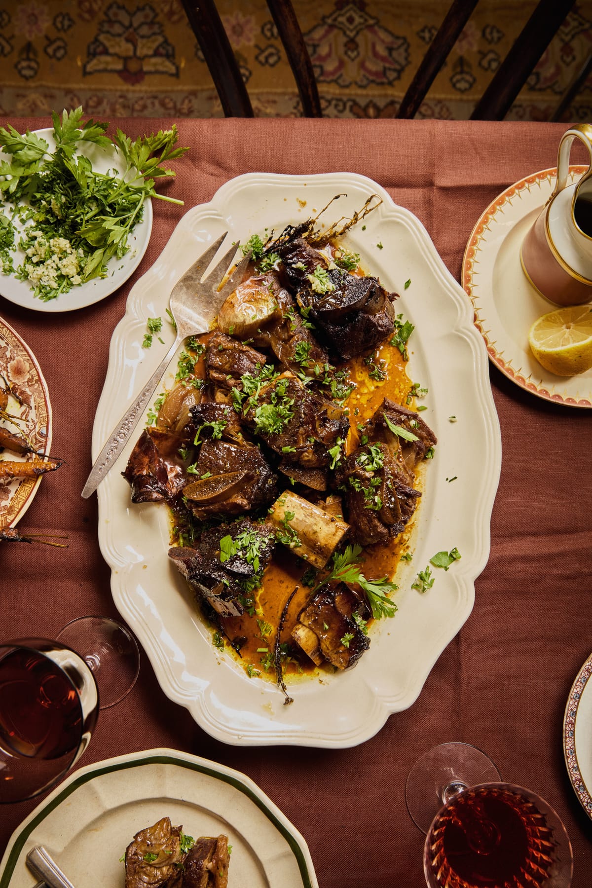 Spicy Braised Short Ribs with Garlic & Lemon