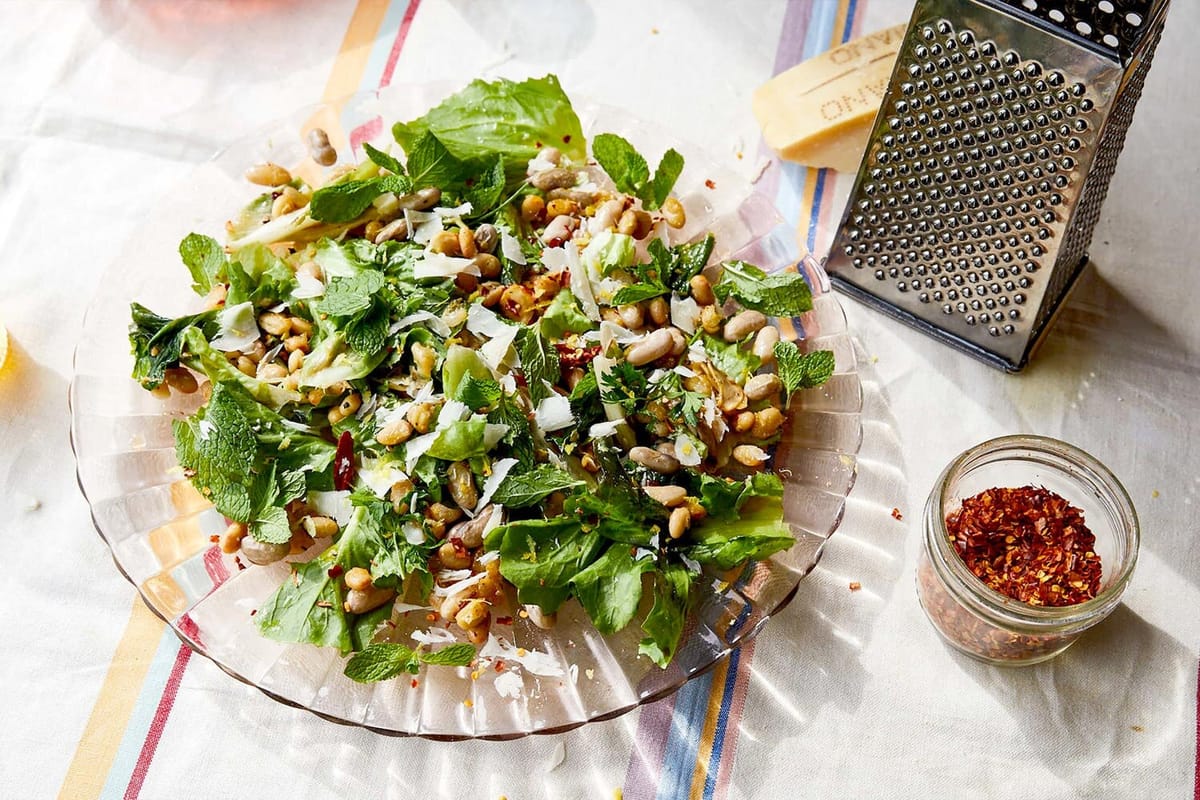 Lemony White Beans With Anchovy and Parmesan