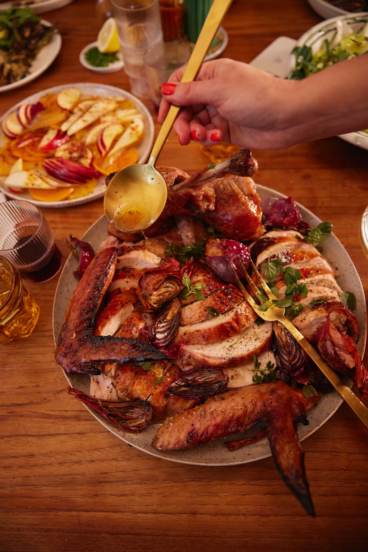 Very Good Turkey with Tangy Roasted Shallots and Excellent Gravy