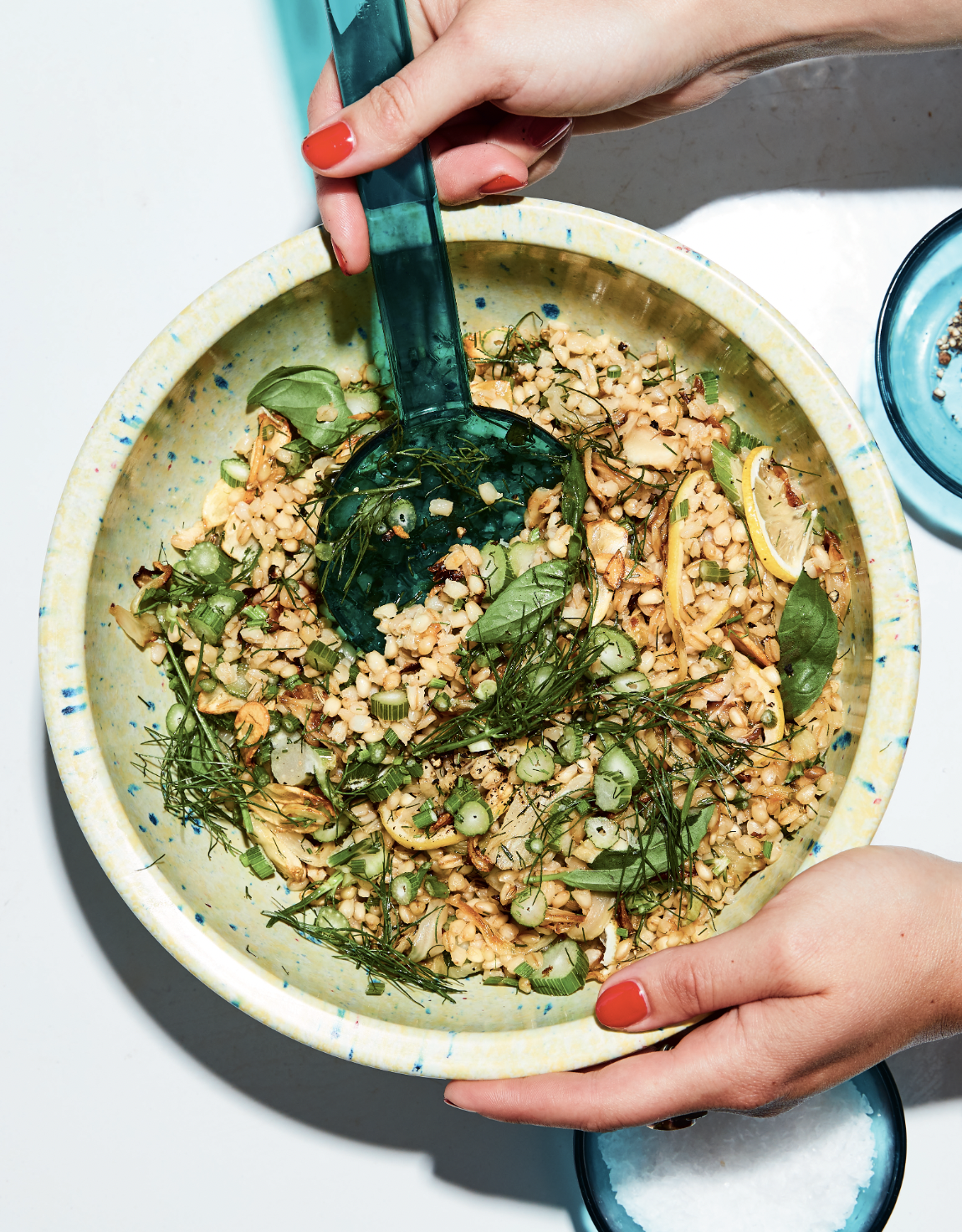 Farro with Toasted Fennel, Lemon, and Basil