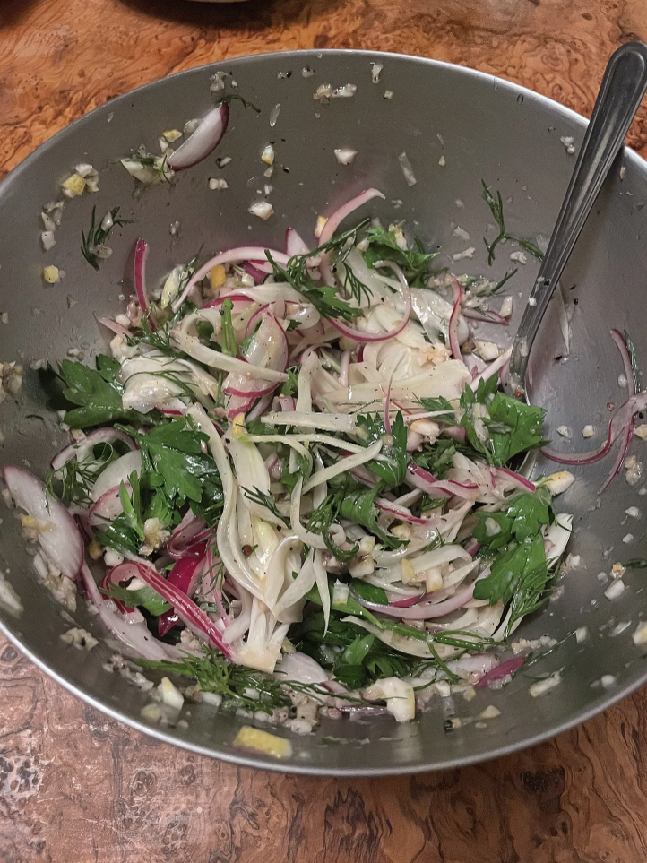 Fennel Salad with Lemon and Anchovy
