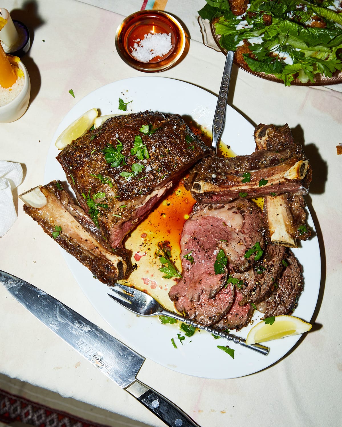 Anchovy-Rubbed Rib Roast